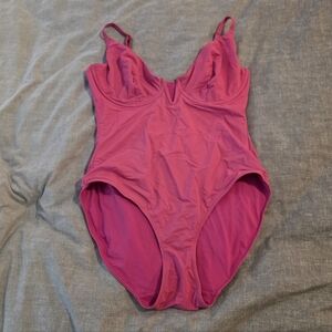 Vibrant Pink Women's One Piece Swimsuit